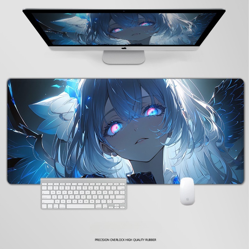 炫彩流光美女 主題桌墊 布質滑鼠墊-CASEZONE