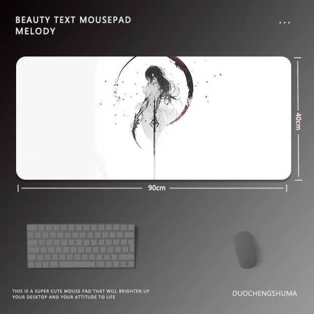 黑白動漫 主題桌墊 布質滑鼠墊-CASEZONE