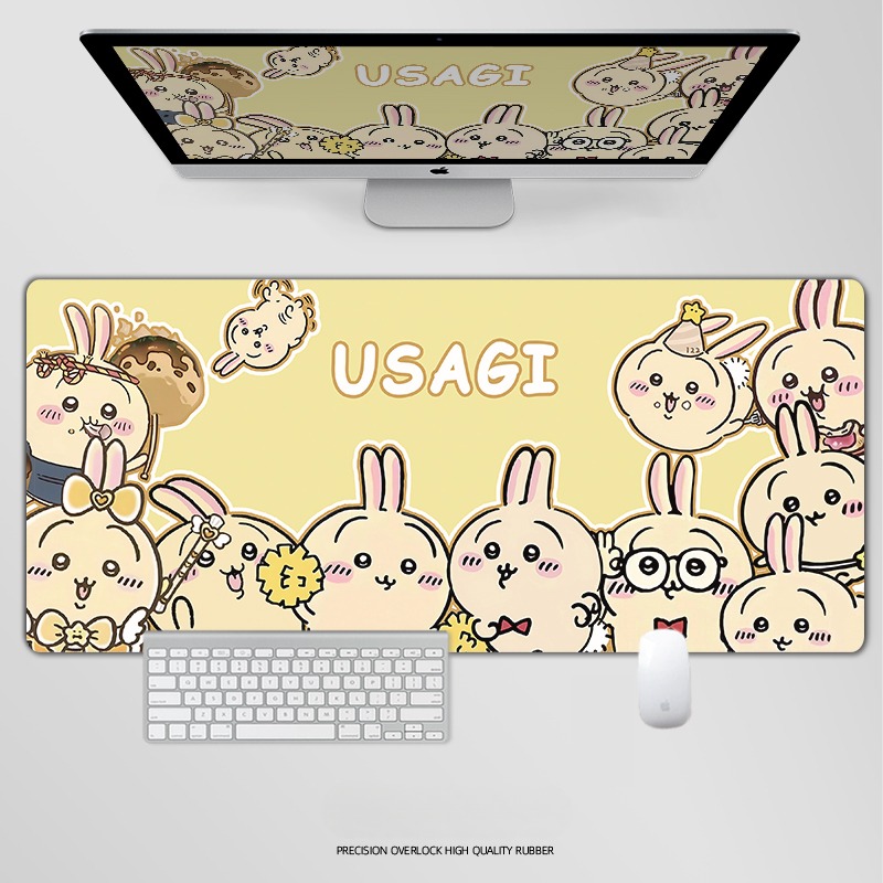 Chiikawa 主題桌墊 布質滑鼠墊-CASEZONE