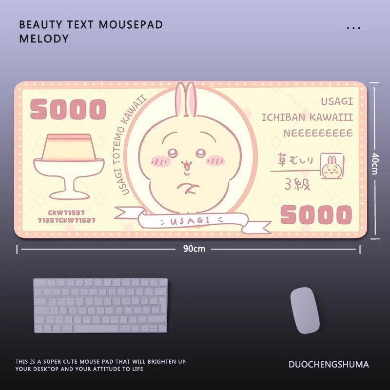 Chiikawa 主題桌墊 布質滑鼠墊-CASEZONE