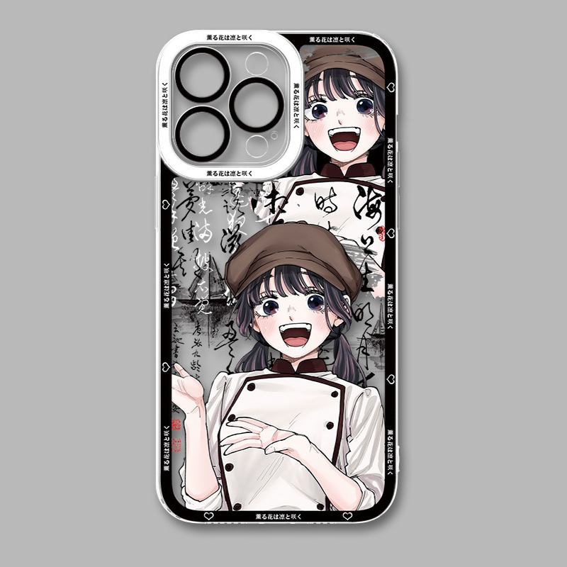 薰香花朵凜然綻放天使眼透明防摔軟殼-CASEZONE