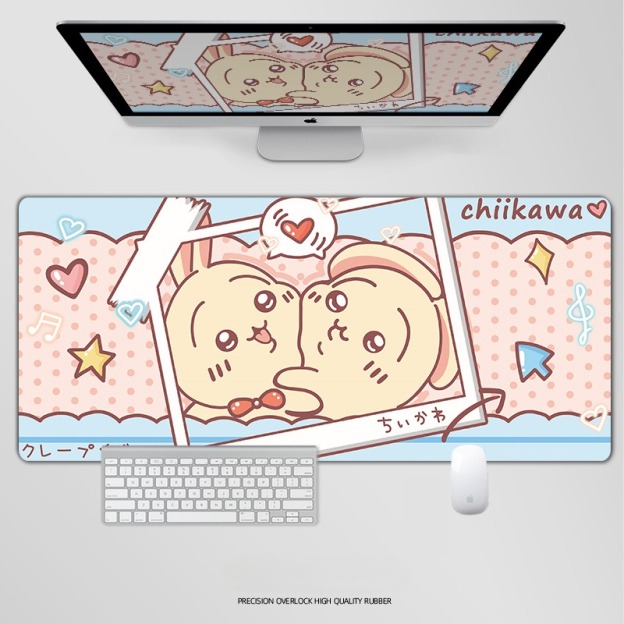 Chiikawa 主題桌墊 布質滑鼠墊-CASEZONE