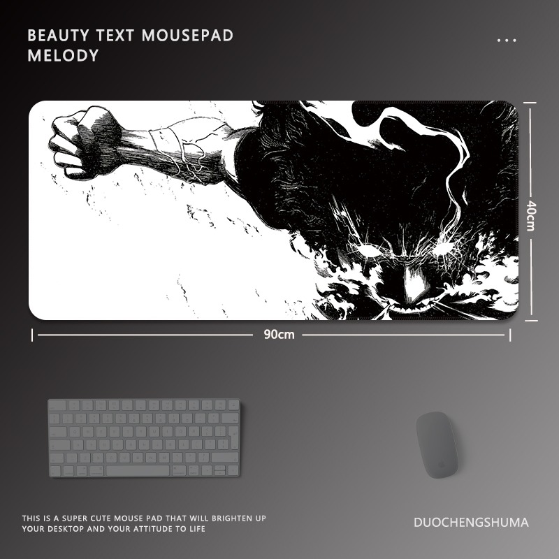黑白動漫 主題桌墊 布質滑鼠墊-CASEZONE