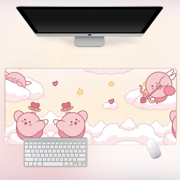 星之卡比 主題桌墊 布質滑鼠墊-CASEZONE