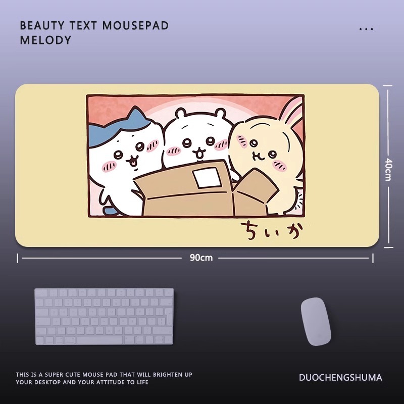 Chiikawa 主題桌墊 布質滑鼠墊-CASEZONE