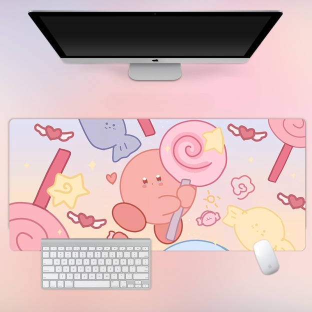 星之卡比 主題桌墊 布質滑鼠墊-CASEZONE