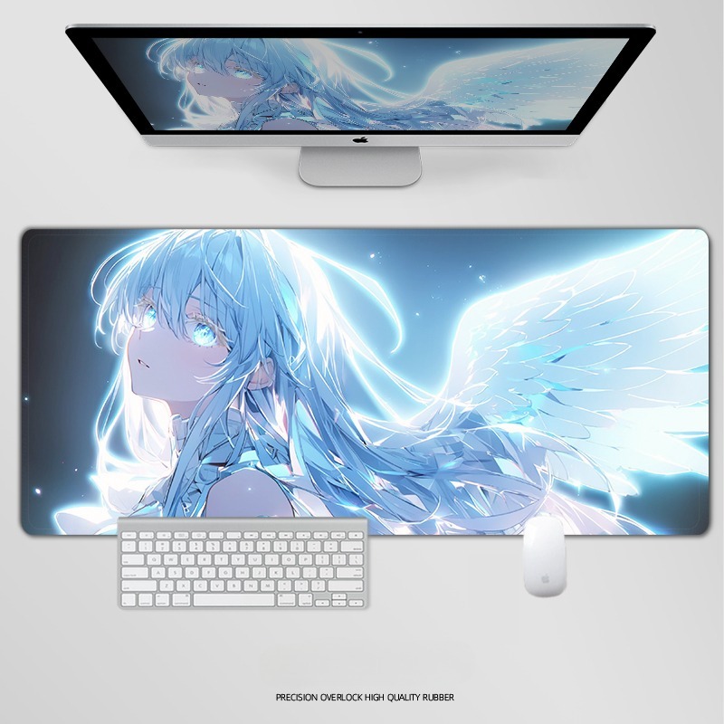 炫彩流光美女 主題桌墊 布質滑鼠墊-CASEZONE