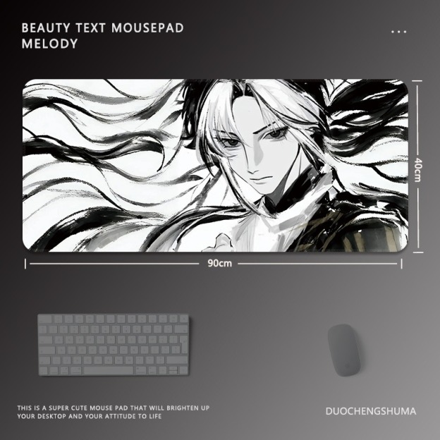 黑白動漫 主題桌墊 布質滑鼠墊-CASEZONE