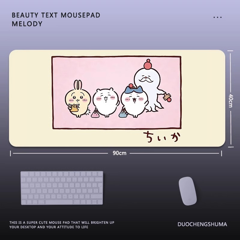 Chiikawa 主題桌墊 布質滑鼠墊-CASEZONE