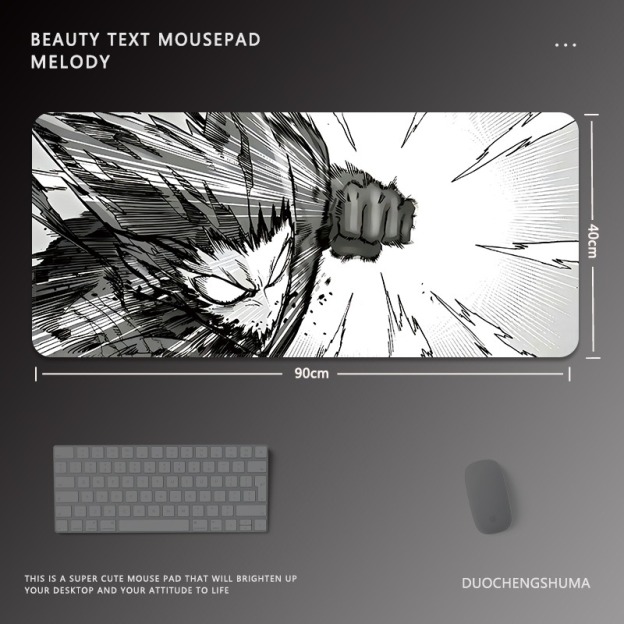 黑白動漫 主題桌墊 布質滑鼠墊-CASEZONE