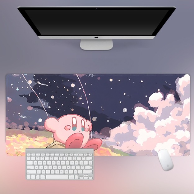 星之卡比 主題桌墊 布質滑鼠墊-CASEZONE