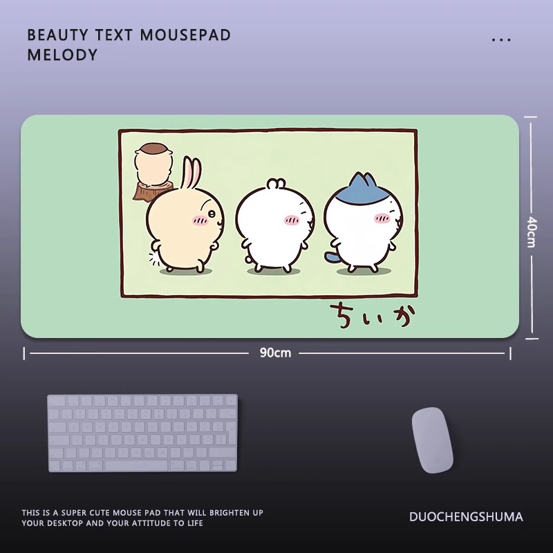 Chiikawa 主題桌墊 布質滑鼠墊-CASEZONE