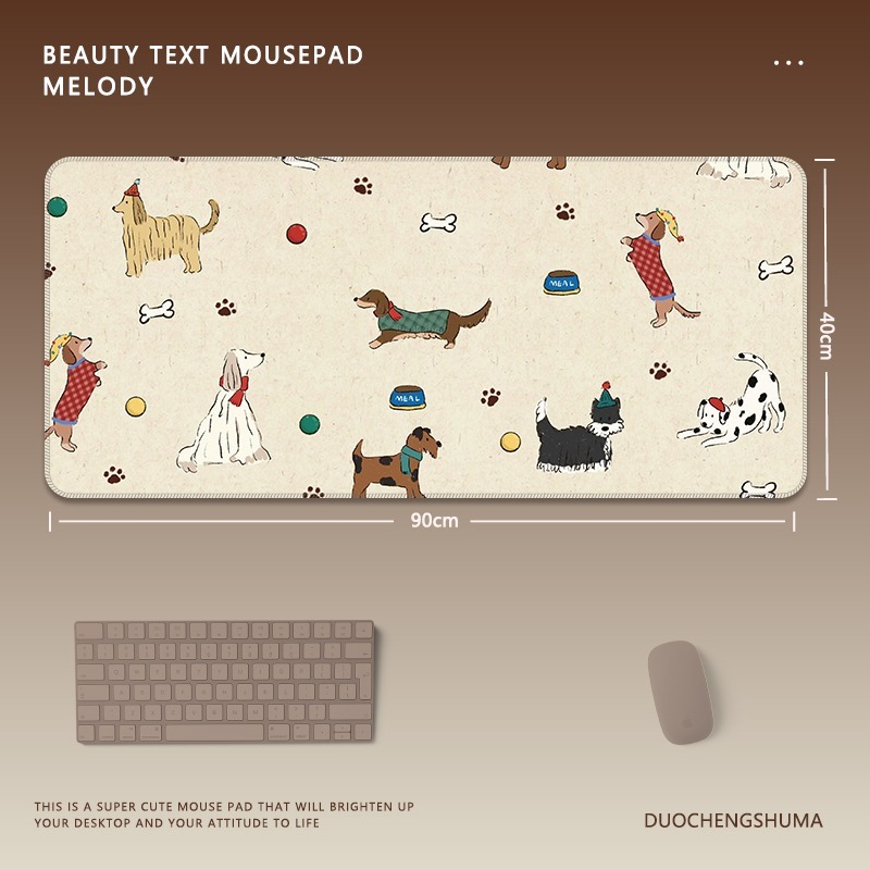 可愛星球小黑貓 主題桌墊 布質滑鼠墊-CASEZONE