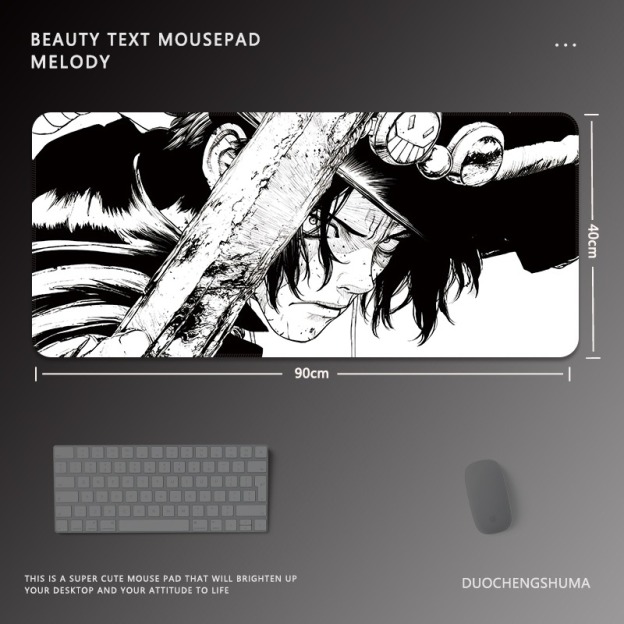 黑白動漫 主題桌墊 布質滑鼠墊-CASEZONE
