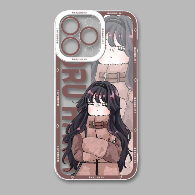 薰香花朵凜然綻放天使眼透明防摔軟殼-CASEZONE