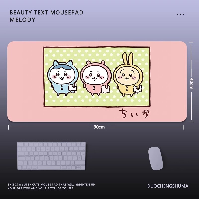 Chiikawa 主題桌墊 布質滑鼠墊-CASEZONE