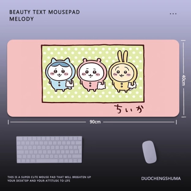 Chiikawa 主題桌墊 布質滑鼠墊-CASEZONE