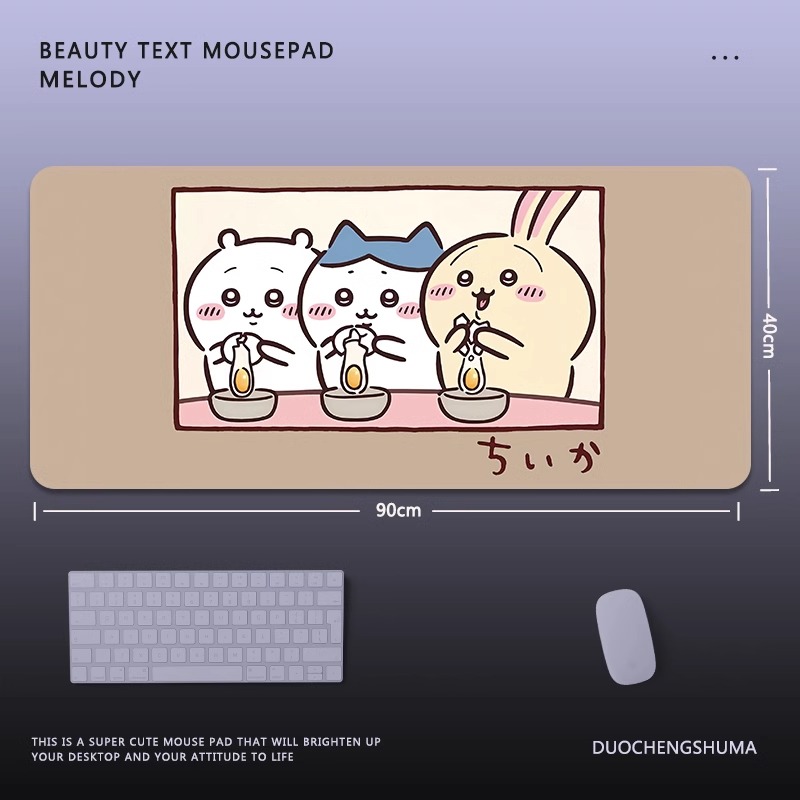 Chiikawa 主題桌墊 布質滑鼠墊-CASEZONE