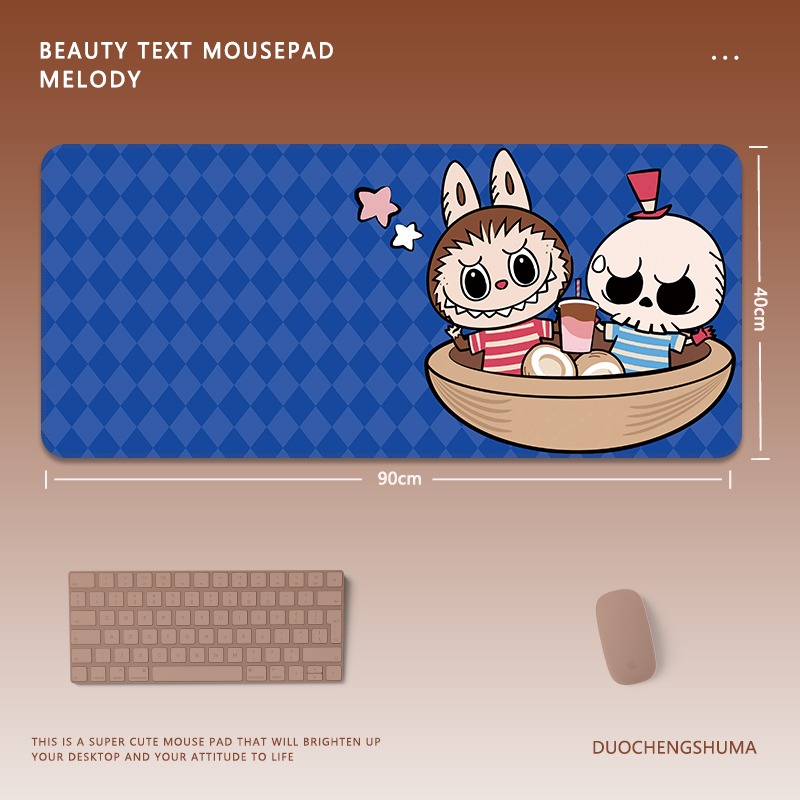 可愛卡通拉布布 主題桌墊 布質滑鼠墊-CASEZONE