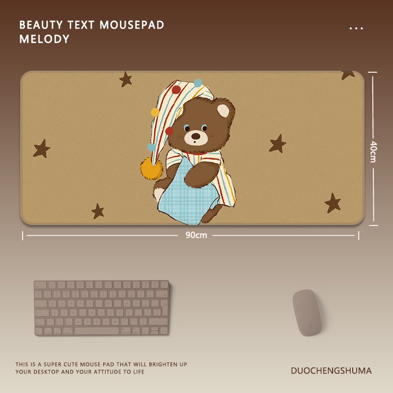 可愛星球小黑貓 主題桌墊 布質滑鼠墊-CASEZONE