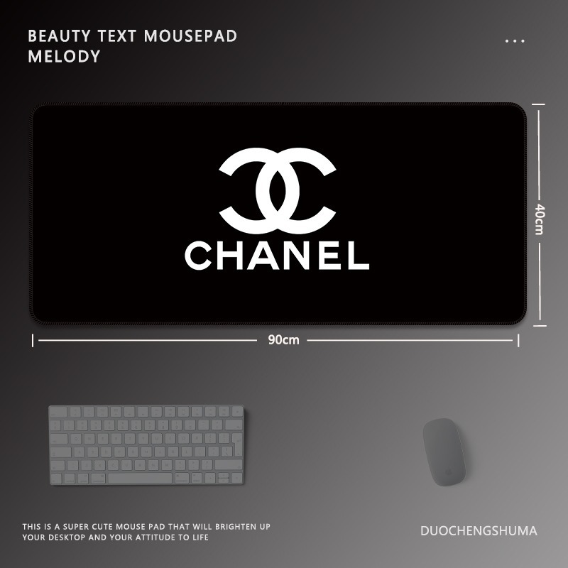 黑色動漫女孩 主題桌墊 布質滑鼠墊-CASEZONE