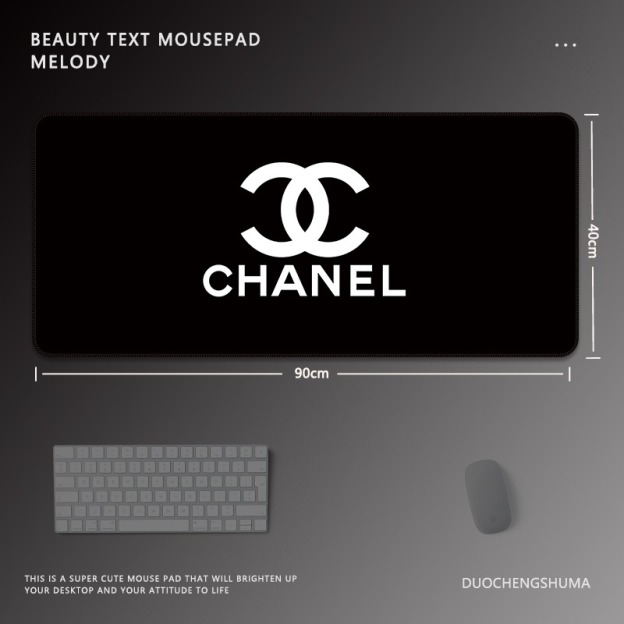 黑色動漫女孩 主題桌墊 布質滑鼠墊-CASEZONE