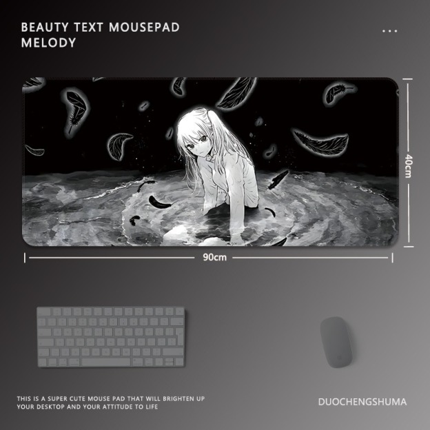 黑白動漫 主題桌墊 布質滑鼠墊-CASEZONE