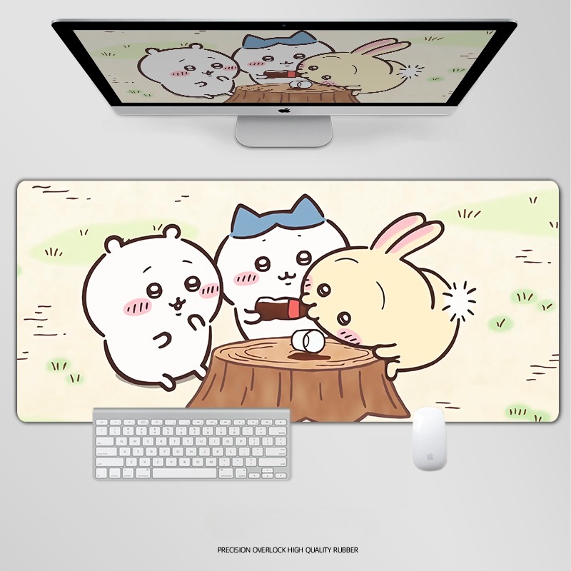 Chiikawa 主題桌墊 布質滑鼠墊-CASEZONE