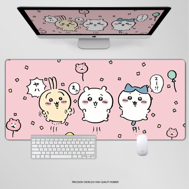 Chiikawa 主題桌墊 布質滑鼠墊-CASEZONE