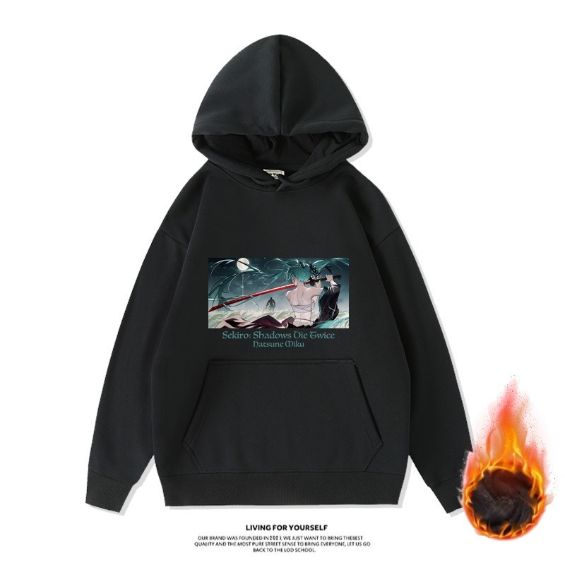 初音未來新款 親子情侶男女款連帽衛衣-CASEZONE