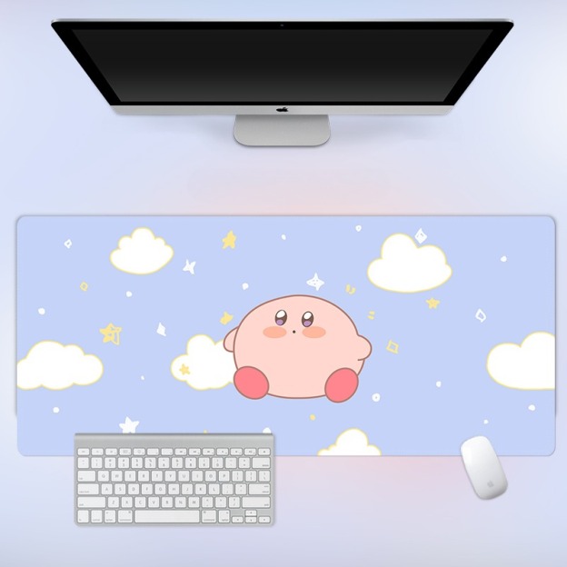 星之卡比 主題桌墊 布質滑鼠墊-CASEZONE