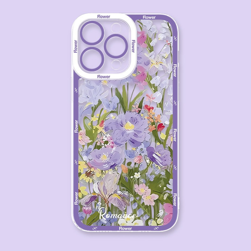 花朵透明防摔軟殼-CASEZONE