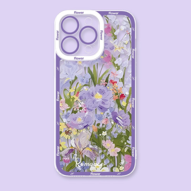 花朵透明防摔軟殼-CASEZONE