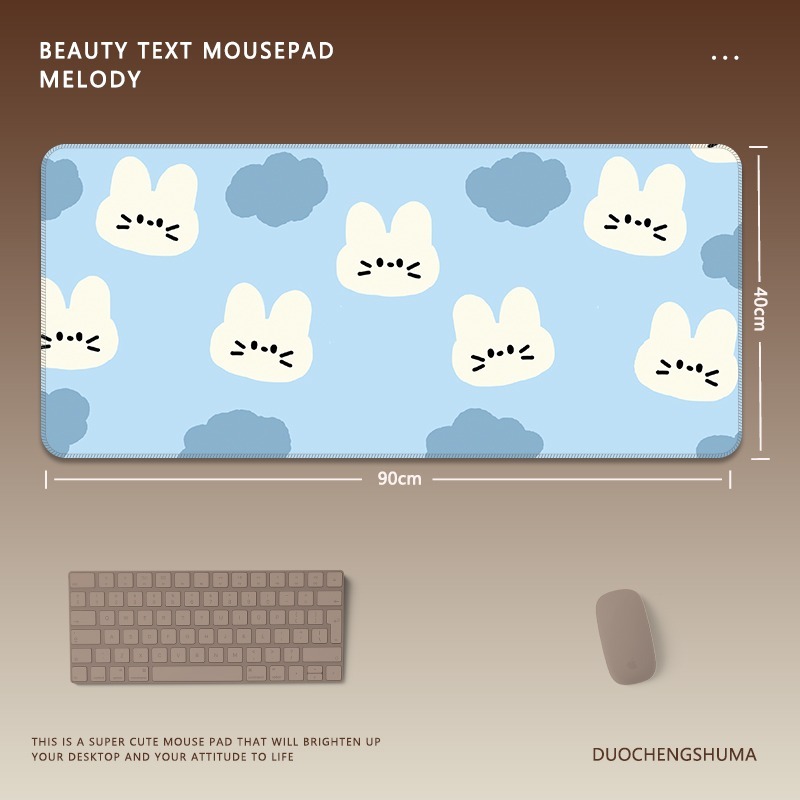 可愛星球小黑貓 主題桌墊 布質滑鼠墊-CASEZONE