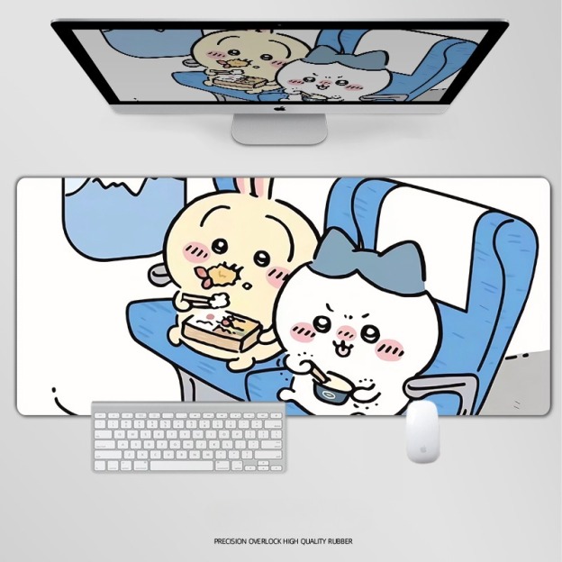 Chiikawa 主題桌墊 布質滑鼠墊-CASEZONE