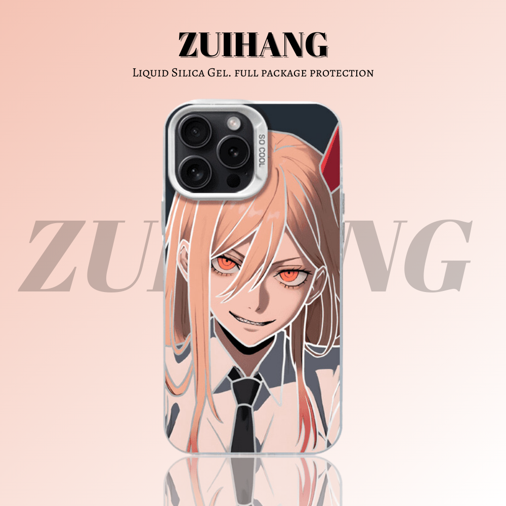 鏈鋸人彩銀防摔手機殼-CASEZONE