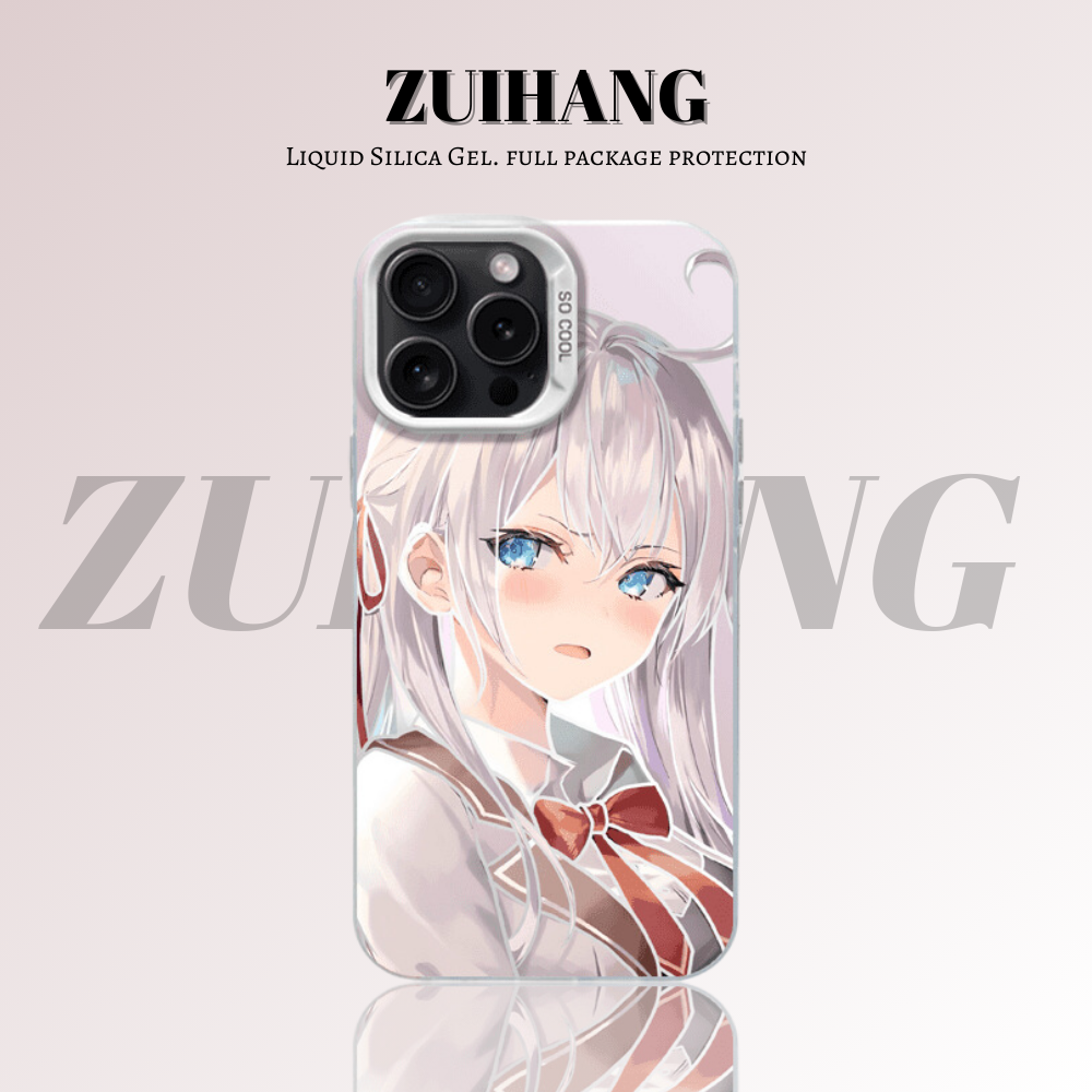 遮羞艾莉彩銀防摔手機殼-CASEZONE