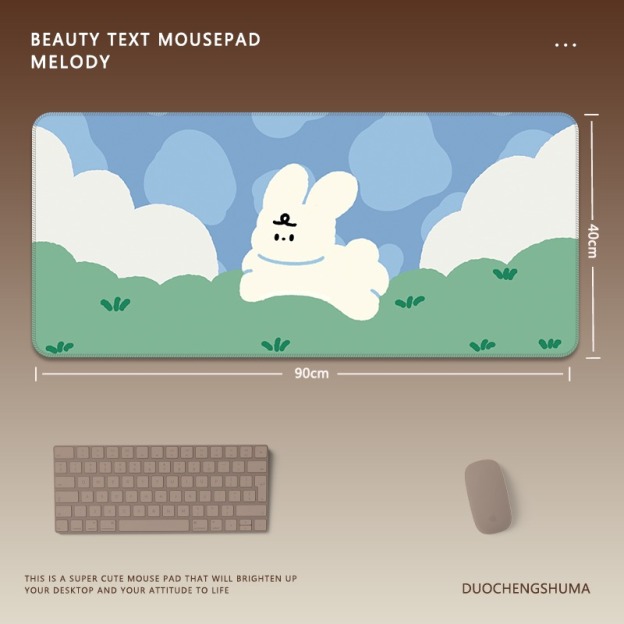 可愛星球小黑貓 主題桌墊 布質滑鼠墊-CASEZONE