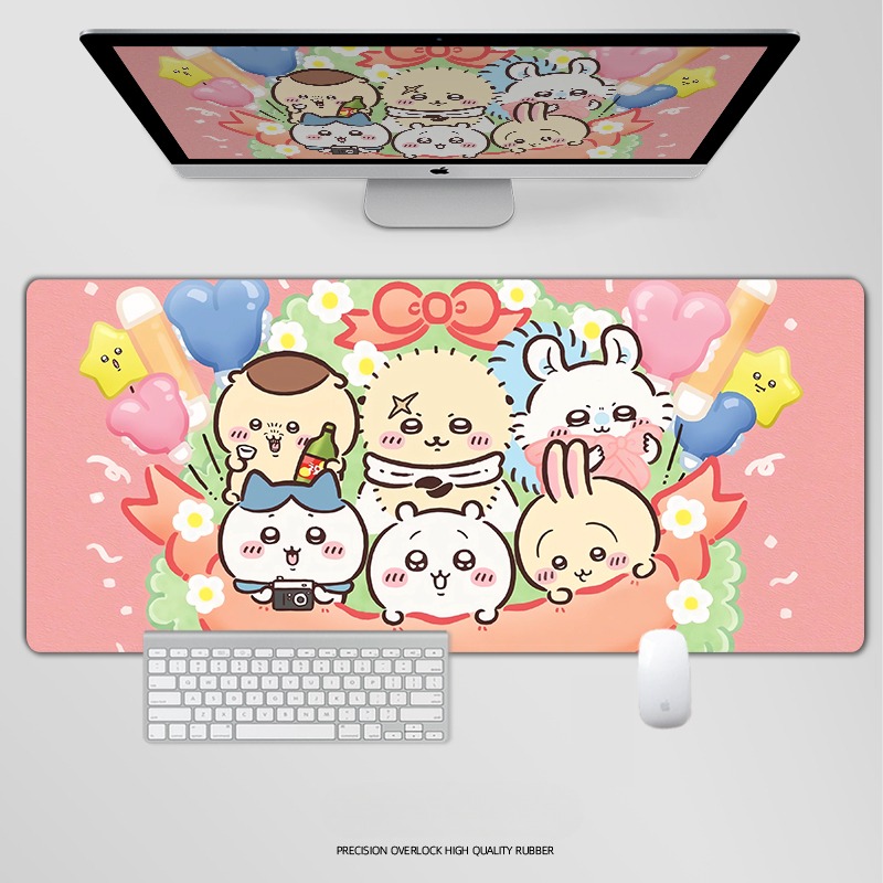 Chiikawa 主題桌墊 布質滑鼠墊-CASEZONE