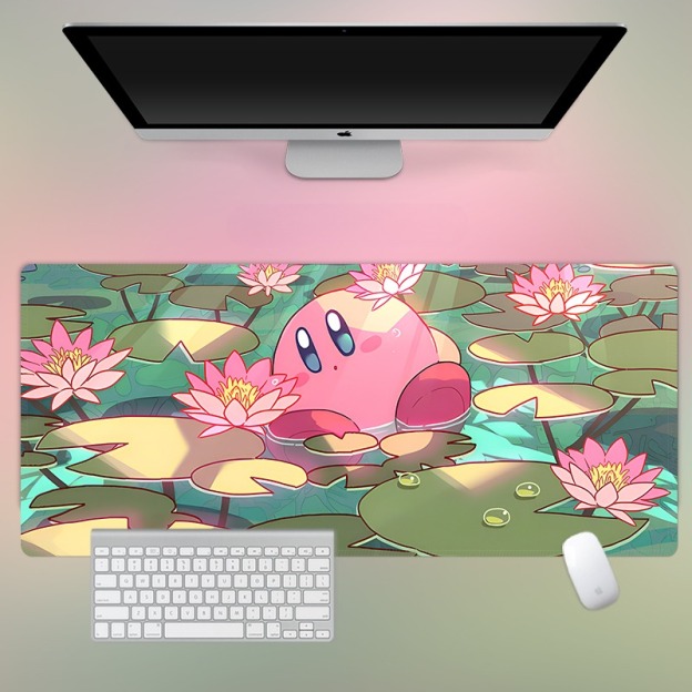 星之卡比 主題桌墊 布質滑鼠墊-CASEZONE