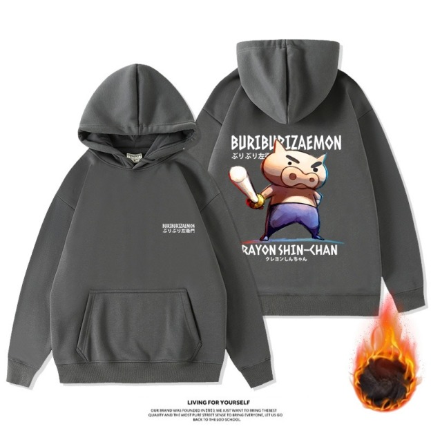 蠟筆小新新款 親子情侶男女款連帽衛衣-ZUIHANG SHOP