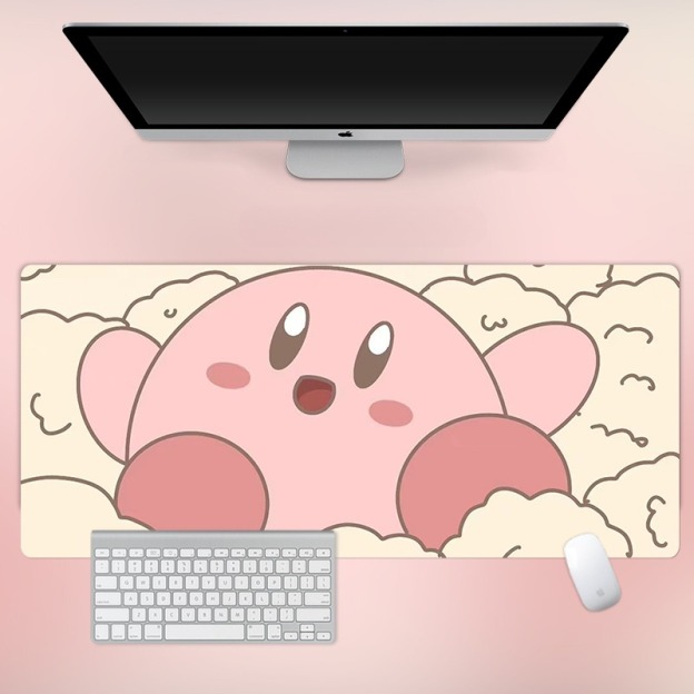 星之卡比 主題桌墊 布質滑鼠墊-CASEZONE