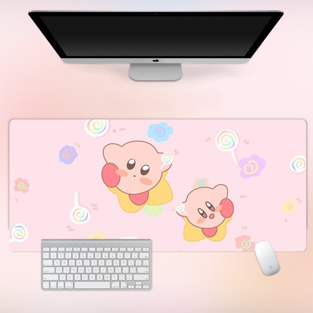 星之卡比 主題桌墊 布質滑鼠墊-CASEZONE