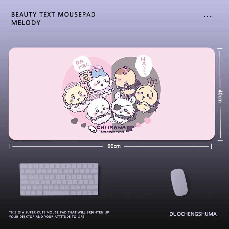 Chiikawa 主題桌墊 布質滑鼠墊-CASEZONE