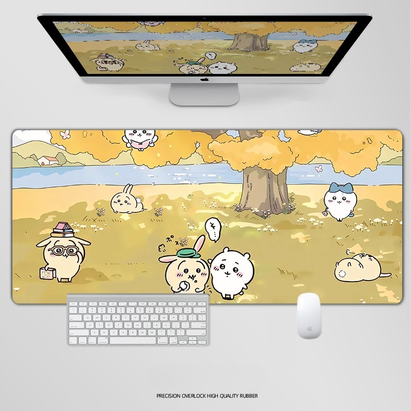 Chiikawa 主題桌墊 布質滑鼠墊-CASEZONE