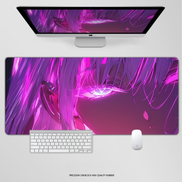 炫彩流光美女 主題桌墊 布質滑鼠墊-CASEZONE