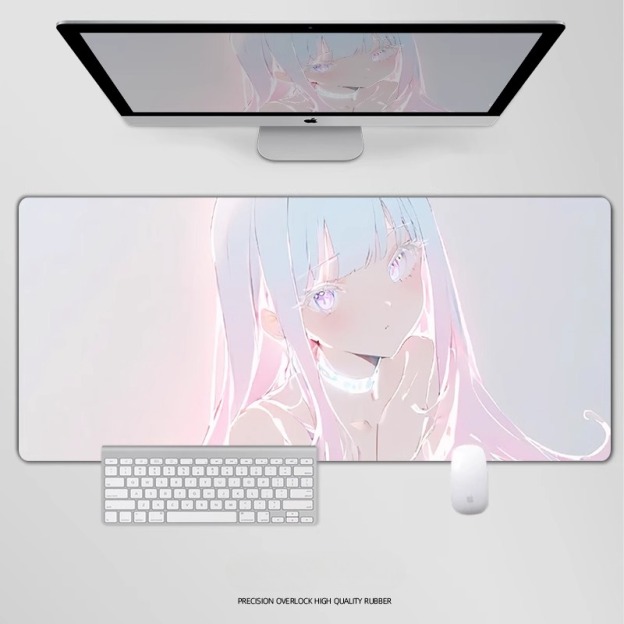 炫彩流光美女 主題桌墊 布質滑鼠墊-CASEZONE