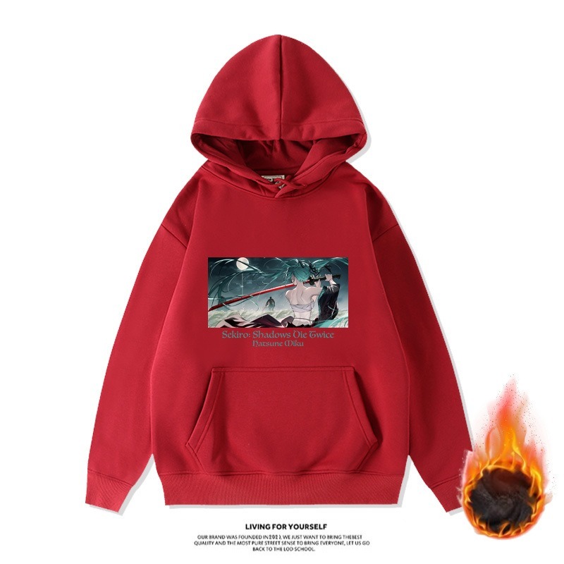 初音未來新款 親子情侶男女款連帽衛衣-CASEZONE