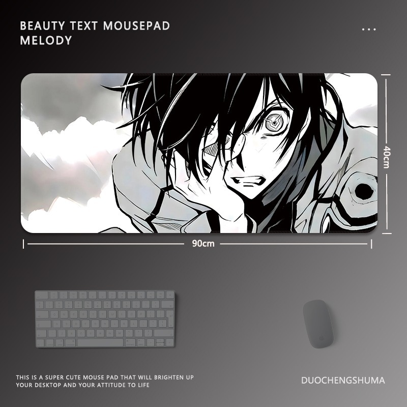 黑白動漫 主題桌墊 布質滑鼠墊-CASEZONE