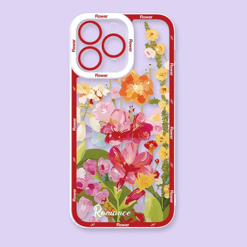 花朵透明防摔軟殼-CASEZONE